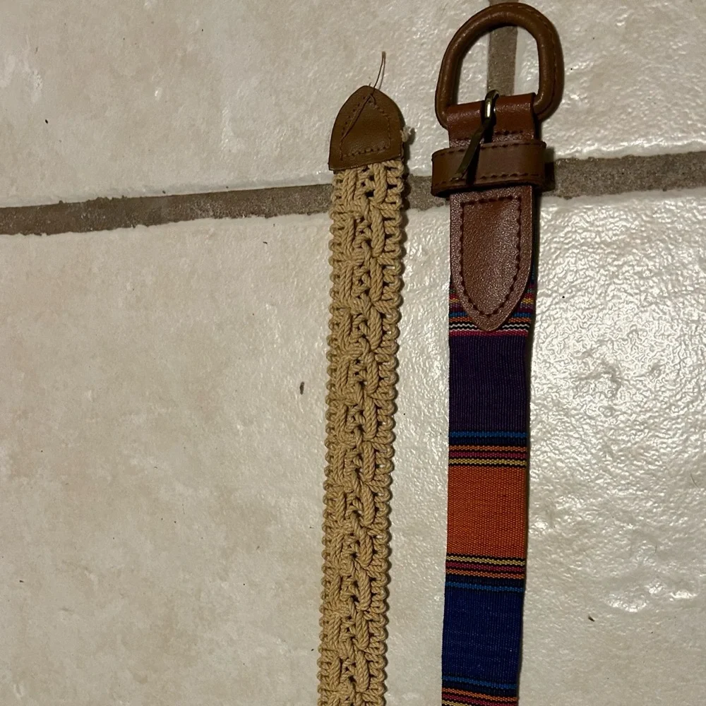 BOHO BELT BUNDLE Includes 2 Y2K Belts Size L